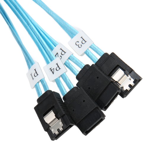 MINI SAS 4SATA Transmission Cable Connect To SDD Hard Disk Computer Server H NEW - Afbeelding 8 van 12