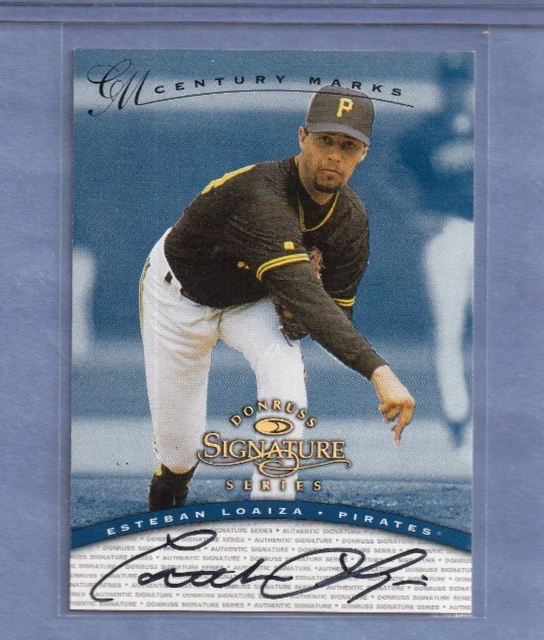 1997 Donruss Signature Series Auto Century #81 Esteban Loaiza #75/100
