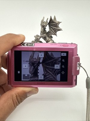 PINK SONY CYBER-SHOT DSC-T90 DIGITAL CAMERA 12.1MP + 1GB MS DUO