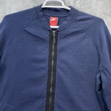 Nike Jaccket Men's XL Sportswear Tech Knit Bomber NSW Navy full zip fleece blue