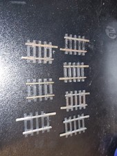 OO Gauge Hornby R610 short Straight Track X 7 Steel  Austria Needs Cleaning