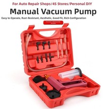 Pompa Aspirazione Manuale per Cambio Olio Freno Auto con Tubo Gomma e Serbatoio
