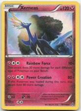 Xerneas 107/162 Holo Rare BREAKthrough Pokemon Moderately Played