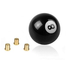 Ryanstar 8 Ball Shift Knob Acrylic Gear Shifter With 3 Adapters Smooth 8 Black Ryanstar 8 Ball Shift Knob Acrylic Gear Shifter With 3 Adapters Smooth 8 Black