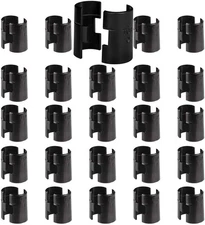 Wire Shelf Clips, Shelving Lock Clips 25 Pairs 50 Pieces for Gray 