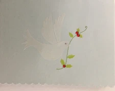 Papyrus- Christmas / Holiday- Vellum Dove- Pearlized, Stitching, Glitter, Gems