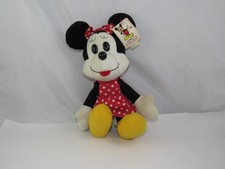 Vintage Minnie Mouse Plush Walt Disney Co. Red Polka Dot Dress 80s/90s Toy