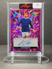 Jack Grealish 2026 Leaf Glory Of The Game Pink 2/5 Auto England Manchester City