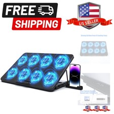 Laptop Cooling Pad, Laptop Cooler with 8 Quiet Fans for 12-17 Inch Gaming Lap...