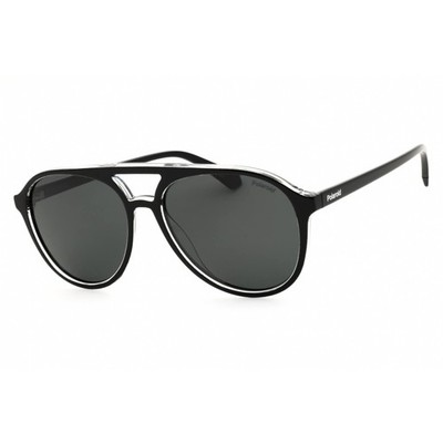 Polaroid Core Unisex Sunglasses Black Crystal Aviator Frame PLD 4162/S 07C5 M9