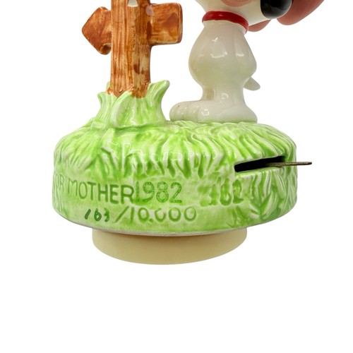 1982 Schmid Snoopy Music Box Which Way To Mother Peanuts Edelweiss Limited Ed - Picture 5 of 6