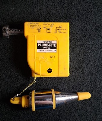 Tajima Plumb-Rite Model P450Z Plumb Bob Level, Retractable 4.5M String