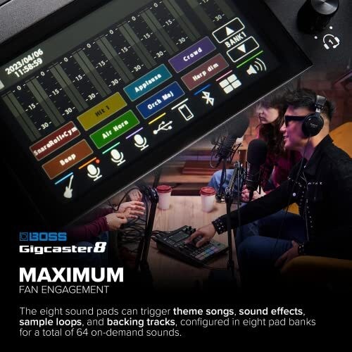BOSS GCS-8 Gigcaster 8 Audio Streaming Mixer für Distribution - Bild 6 von 7