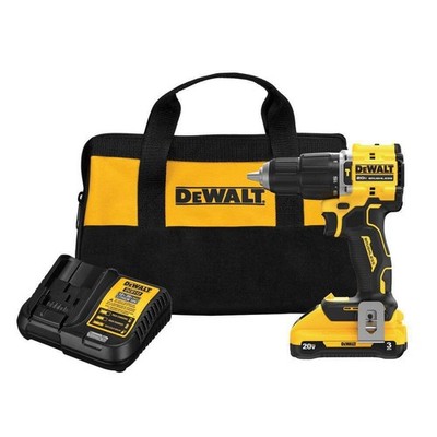 DEWALT ATOMIC 20-Volt Cordless 1/2 in. Hammer Drill w/ Battery & Charger
