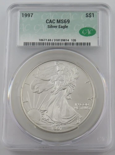 1997 American Silver Eagle — photo from the most recent tracked eBay sale