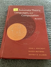 Introduction to Automata Theory, Languages & Computation HARDCOVER by J Hopcroft