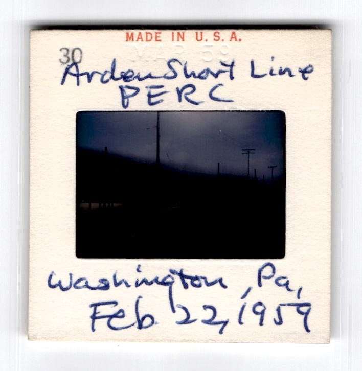 Arden Short Line Railroad Washington Pennsylvania 35mm Slide 1950s Kodachrome