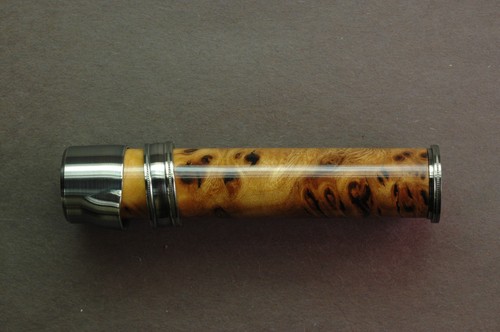 Fliegenrutenrollensitz Ulme Maser 11341 gebläut Taschen NS Gleitband 0,435" Bohrung