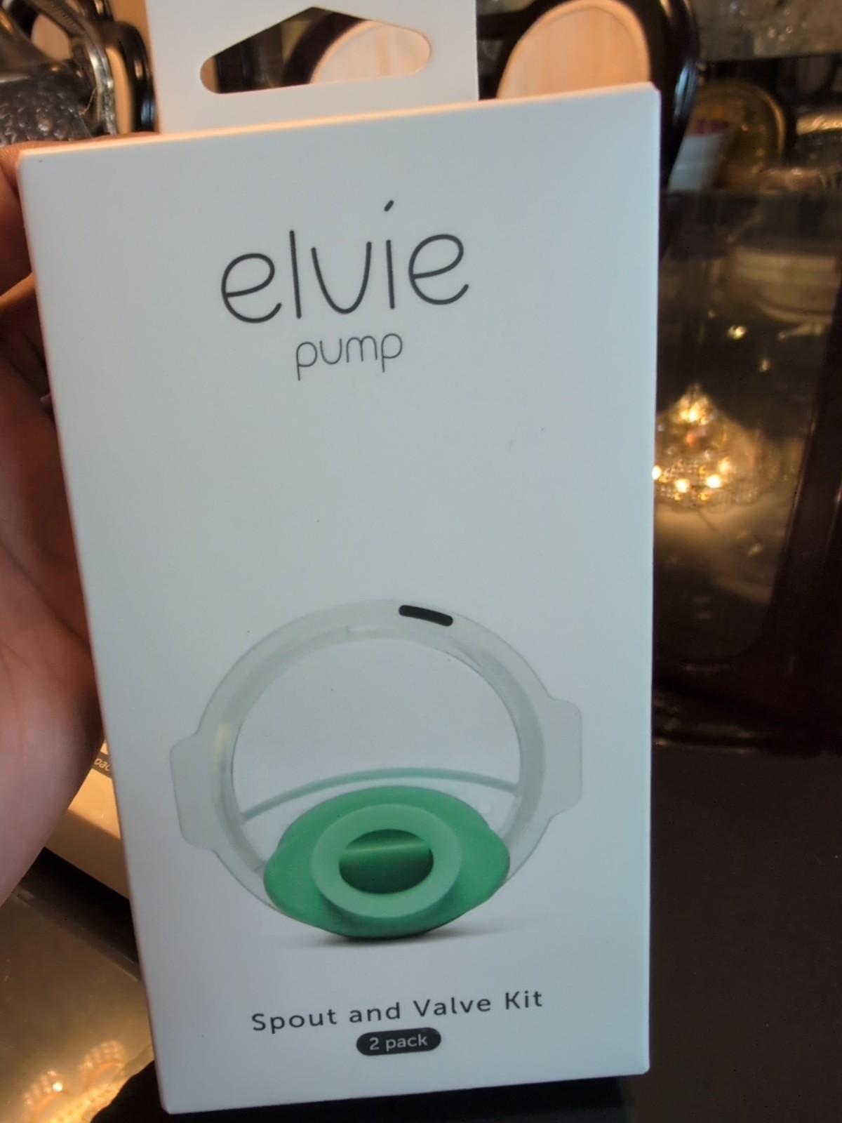 Elvie Pump Valve and Spout Replacement Kit 2 Pack for Breastfeeding-image