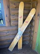 Vintage Wood Water Skis Decorate Wall Hanging