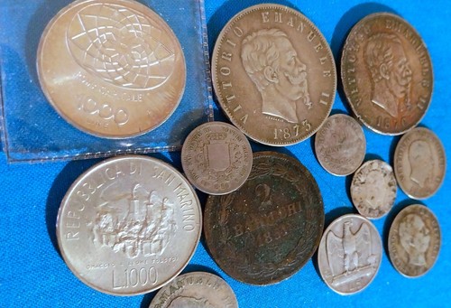 LOT DE 12 MONNAIES ITALIENNE,SARDAIGNE ET St MARIN - 第 4/5 張圖片