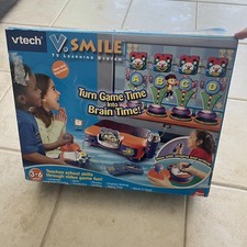 Sistema de aprendizaje de TV VTech VSmile con juego y controlador y micrófono FUNCIONA PROBADO