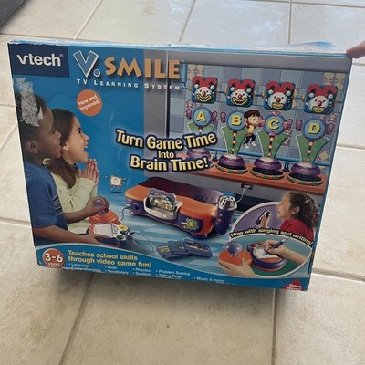 VTech VSmile TV Learning System w/ Game & Controller & Microphone TESTED WORKS