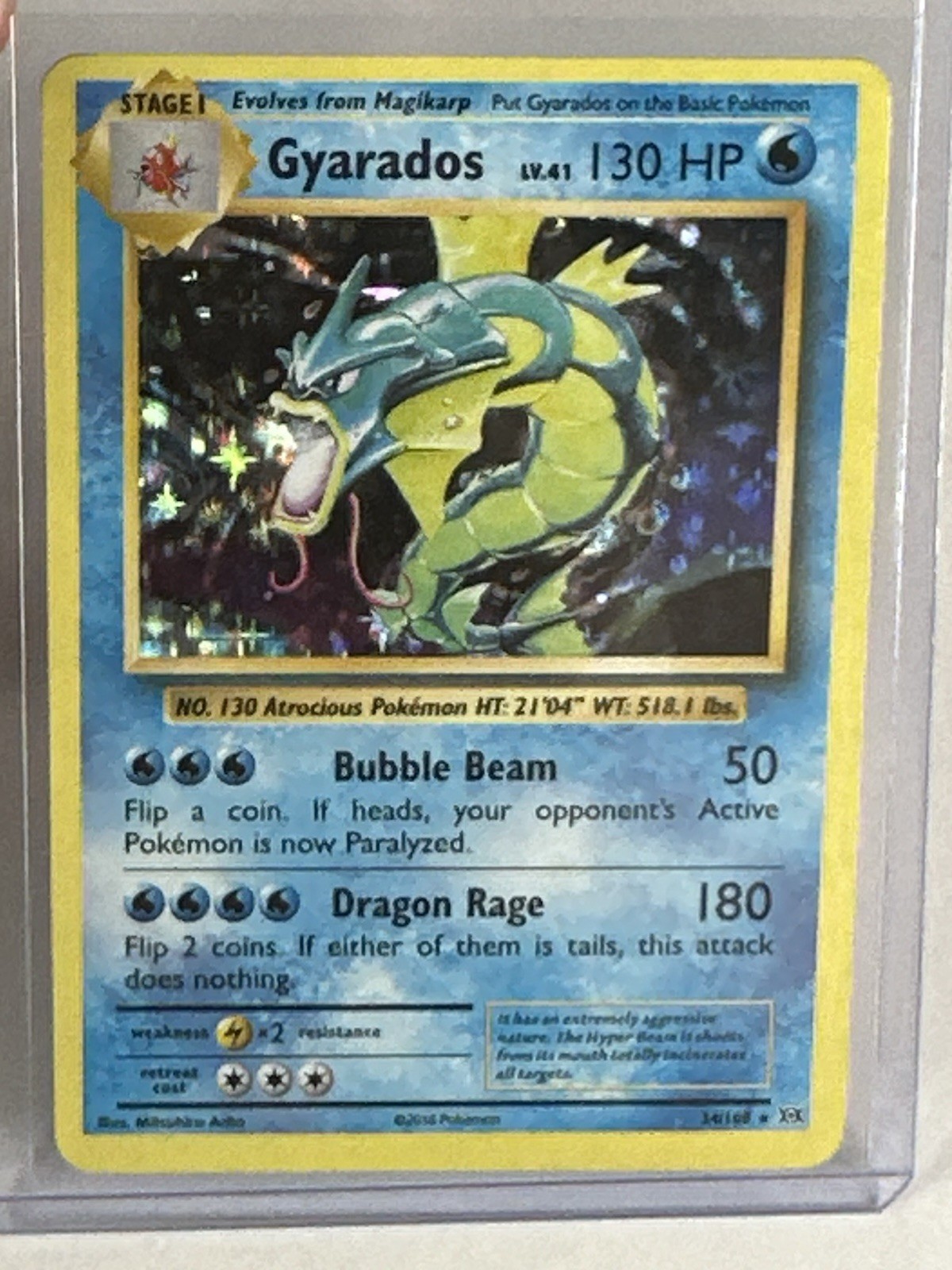 Gyarados 34/108 Holo XY Evolutions Pokemon Card