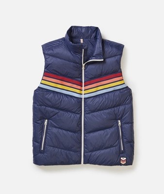 Marine Layer Bode Puffer Vest Men s XL Navy $200 MSRP