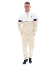 Sergio Tacchini Mens Tracksuit Orion in Gardena / Sandshell / Maritime Blue