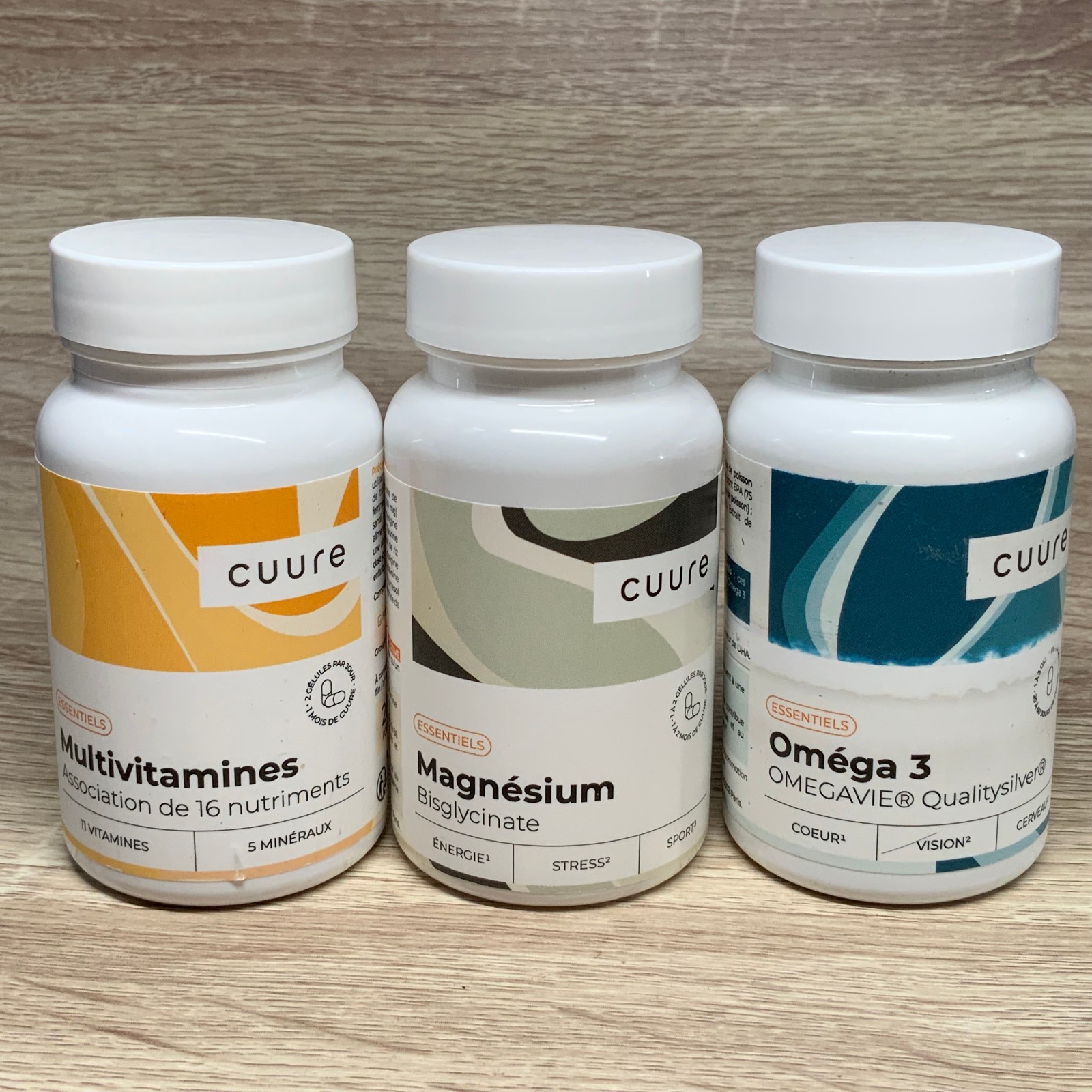 Multivitamines Magnésium et Oméga 3 Cuure pour Énergie et Immunité Cure de 3 Mois en Gélules