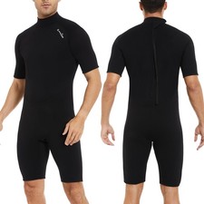 OMGear 3mm Neoprene Women Shorty Wetsuit Short Sleeve Scuba Snorkel Swim Dive Su