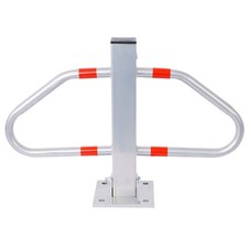 Secure Parking Barrier Gray - Durable Pole Lock for Driveway Decoration