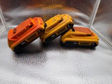  3-PACK DEWALT DCB203 GENUINE 20V MAX 2.0AH LI-ION BATTERY - POOR CONDITION 