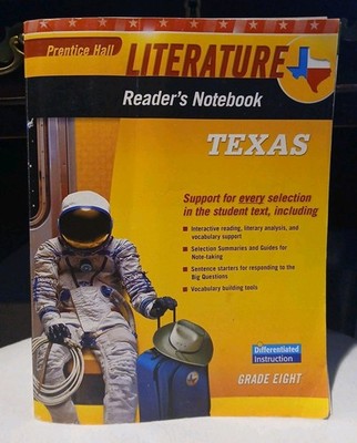 Literature Readers Notebook English Learners Version Texas Prentice Hall Grade 8