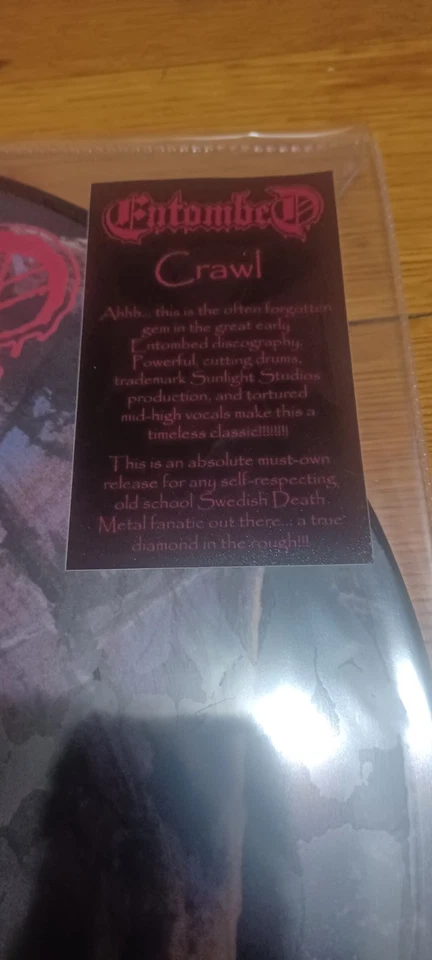 Entombed - Crawl - Reek of Death Records Picture Disc Vinyl Unleashed Gorefest - Image 4 of 4