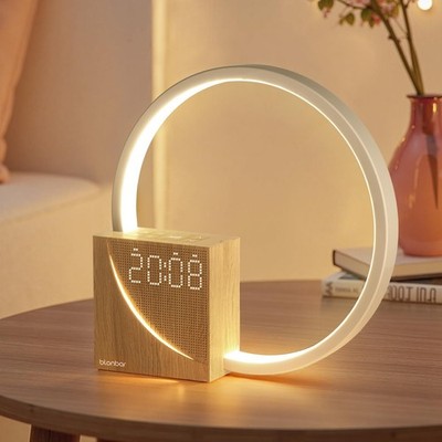 10W Nachttischlampe mit Wake Up Licht, Lichtwecker, USB Ladeanschlüssen Touch...