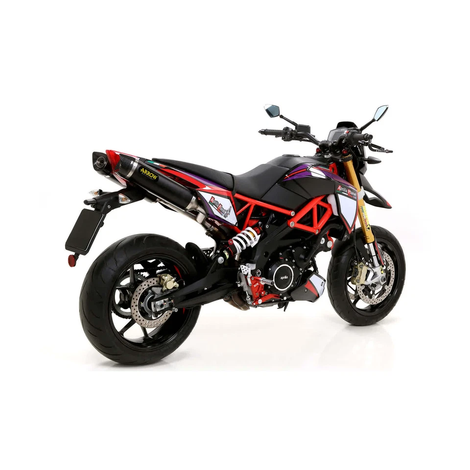 Marmitte ARROW slip-on thunder nero per APRILIA 900 DORSODURO 2017-2019 Foto 3 de 4