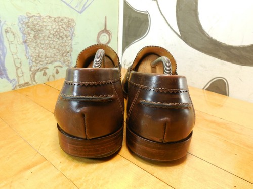 Johnston & Murphy Handcrafted in Italy Brown Leather Penny Loafers Men's 11M - Picture 3 of 10