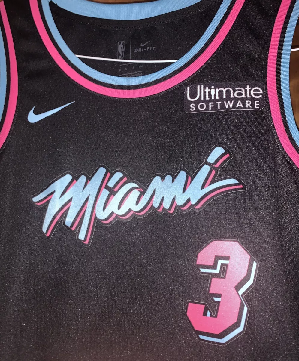 Buy Men's Miami Heat Dwyane Wade Nike Black City Edition Swingman Jersey