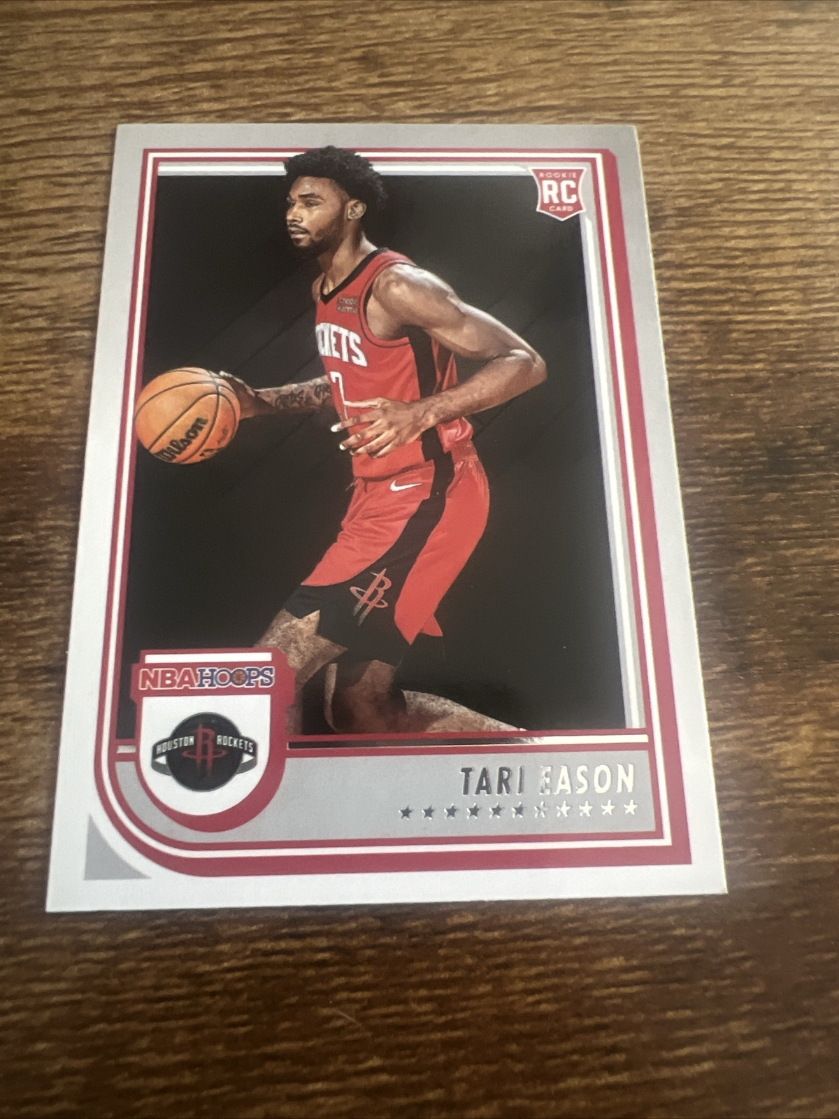 2022-23 Panini - NBA Hoops #247 Tari Eason (RC) Basketball Card Houston Rockets