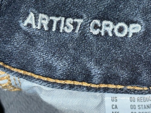 American Eagle Super Stretch Artist Crop Jeans Damen Gr. 00 Regular Dark Wash - Bild 10 von 22