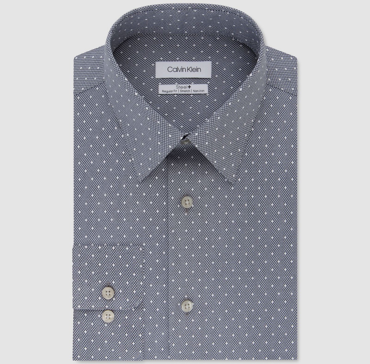 $125 Calvin Klein 15.5 34/35 Men Slim-Fit Blue White Top Dress Shirt *DAMAGED* $125 Calvin Klein 15.5 34/35 Men Slim-Fit Blue White Top Dress Shirt *DAMAGED*