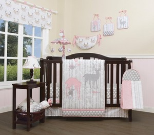 floral deer crib bedding