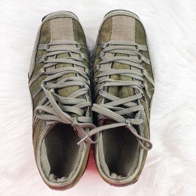 skechers lace up sneakers mujer olive