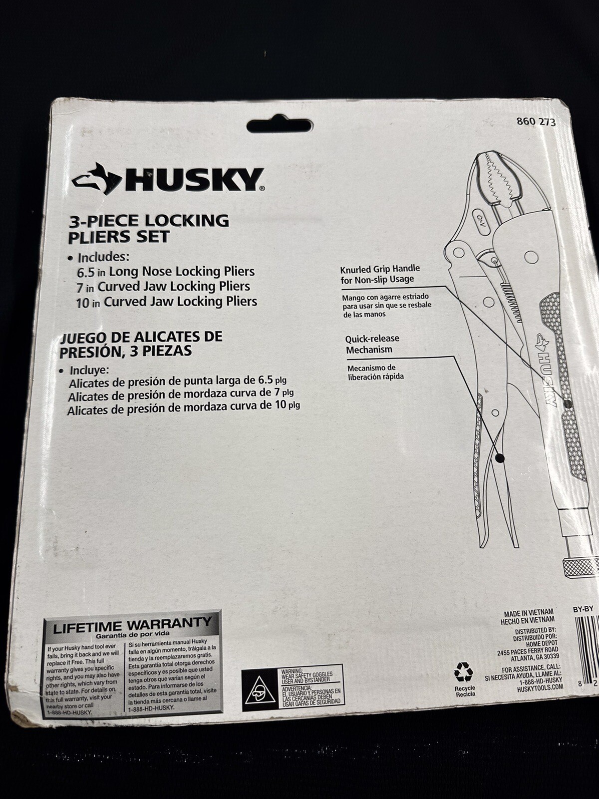 Husky Locking Pliers Set (3Piece) eBay