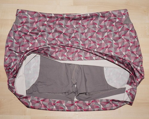 NIKE Rosa y Gris Tejido Elástico NIKE GOLF Mini Skort GRANDE - Imagen 4 de 9