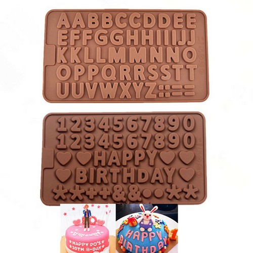 2PCS Silicone Fondant Mold Cake Decorating Chocolate Baking Mould Tool