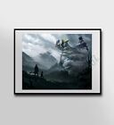 Giratina Pokeart canvas Poster wall art home decor Pokémon Anime Landscape View