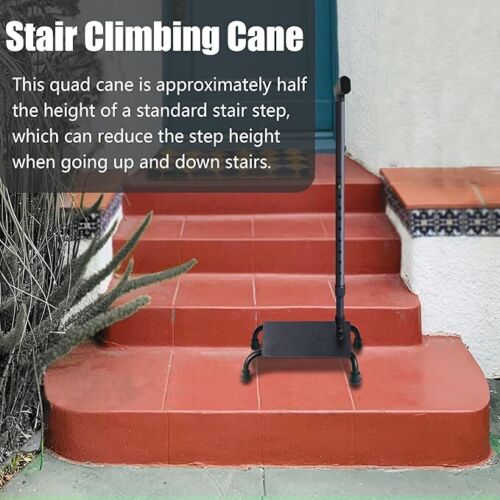 Stair Climbing Cane Half Step Stair Lift Aid Adjustable Steady Stairs Assist Aid - Picture 8 of 12